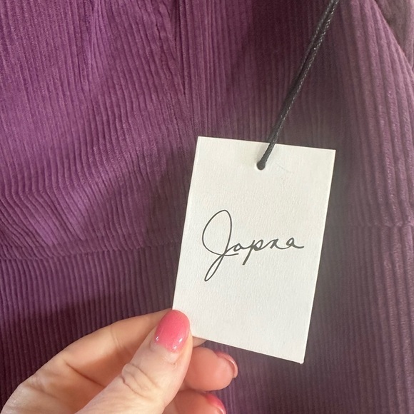 Japna purple corduroy dress jumper medium NWT regal purple academia fall - Picture 5 of 7